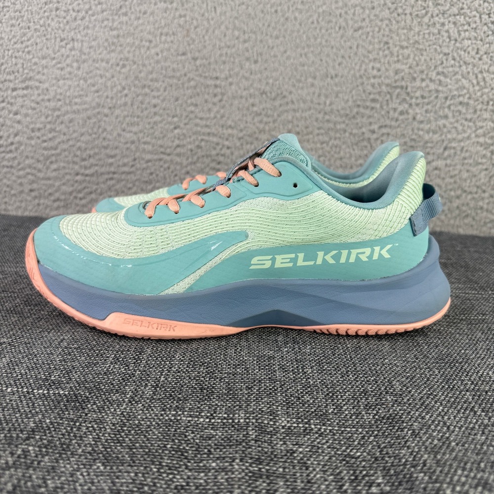 Selkirk Pickleball Shoes Women Size 9 Teal Pink Performance Court Sneakers